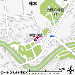 青森市役所浪岡事務所　中世の館周辺の地図