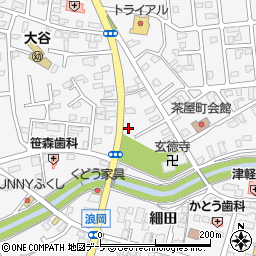 青森県青森市浪岡大字浪岡平野12-5周辺の地図