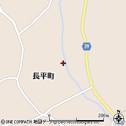青森県西津軽郡鰺ヶ沢町長平町乙音羽山43周辺の地図