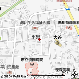 青森県青森市浪岡大字浪岡平野123-3周辺の地図