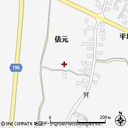 青森県北津軽郡板柳町常海橋俵元70周辺の地図