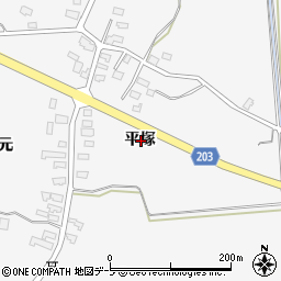 青森県北津軽郡板柳町常海橋平塚周辺の地図