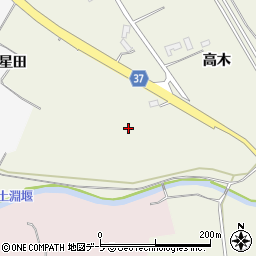 青森県弘前市種市高木周辺の地図