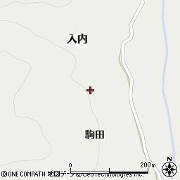 青森県青森市入内駒田165周辺の地図