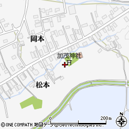 青森県青森市浪岡大字五本松松本周辺の地図