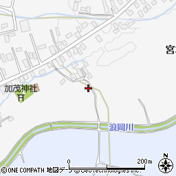 青森県青森市浪岡大字五本松松本82周辺の地図
