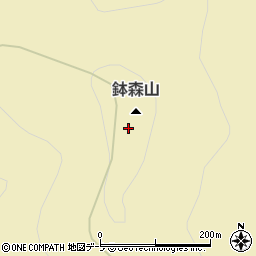 鉢森山周辺の地図