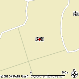 青森県鰺ヶ沢町（西津軽郡）南金沢町（床夏）周辺の地図