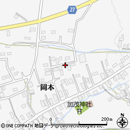 青森県青森市浪岡大字五本松岡本周辺の地図