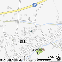 青森県青森市浪岡大字五本松（岡本）周辺の地図