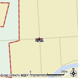 青森県上北郡東北町大浦地張周辺の地図