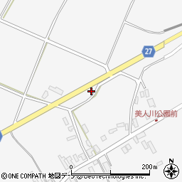 青森県青森市浪岡大字五本松周辺の地図