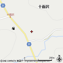 青森県弘前市十面沢（沢田）周辺の地図