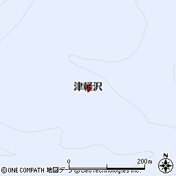 青森県西津軽郡鰺ヶ沢町館前町津軽沢周辺の地図