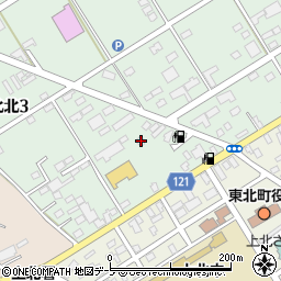 青森県上北郡東北町上北北3丁目32周辺の地図