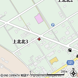 青森県上北郡東北町上北北3丁目27周辺の地図