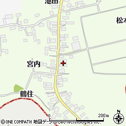 青森県鶴田町（北津軽郡）境（松本）周辺の地図