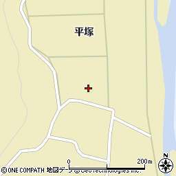 青森県西津軽郡鰺ヶ沢町南金沢町平塚42-5周辺の地図