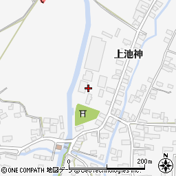 青森県弘前市三和下池神周辺の地図