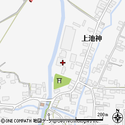 青森県弘前市三和（下池神）周辺の地図