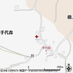 青森県上北郡七戸町手代森20周辺の地図