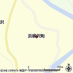 青森県西津軽郡鰺ヶ沢町浜横沢町周辺の地図