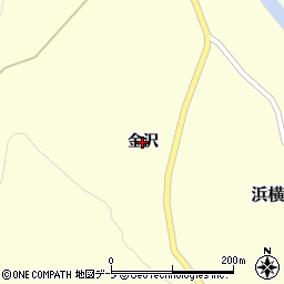 青森県西津軽郡鰺ヶ沢町浜横沢町金沢周辺の地図