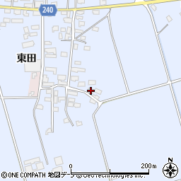 青森県北津軽郡鶴田町鶴泊梅林82周辺の地図