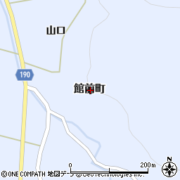 青森県西津軽郡鰺ヶ沢町館前町周辺の地図