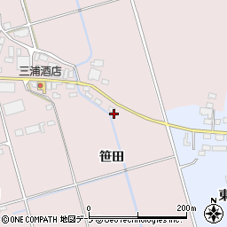 青森県北津軽郡鶴田町菖蒲川笹田74周辺の地図