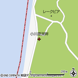 小川原湖畔キャンプ場周辺の地図