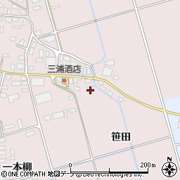 青森県北津軽郡鶴田町菖蒲川笹田周辺の地図