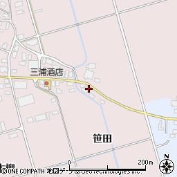 青森県北津軽郡鶴田町菖蒲川笹田16周辺の地図