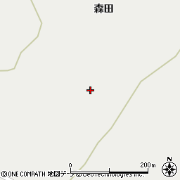 青森県弘前市十面沢森田17-11周辺の地図