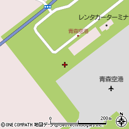 国土交通省東京航空局　青森空港出張所周辺の地図