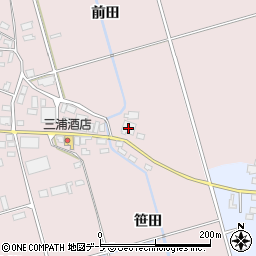 青森県北津軽郡鶴田町菖蒲川前田1周辺の地図