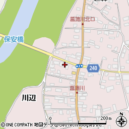 菖蒲川簡易郵便局周辺の地図