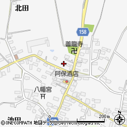 青森県北津軽郡鶴田町胡桃舘北田2-1周辺の地図