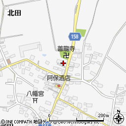 青森県北津軽郡鶴田町胡桃舘北田3周辺の地図