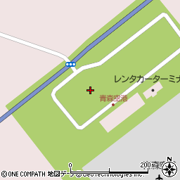 青森空港立体駐車場周辺の地図