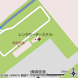 ニッポンレンタカー青森空港営業所周辺の地図