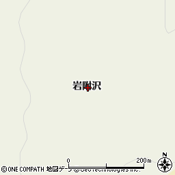 青森県鰺ヶ沢町（西津軽郡）姥袋町（岩附沢）周辺の地図