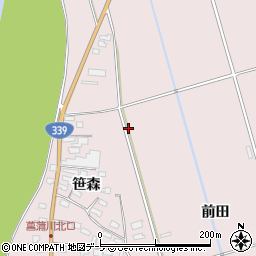青森県北津軽郡鶴田町菖蒲川周辺の地図