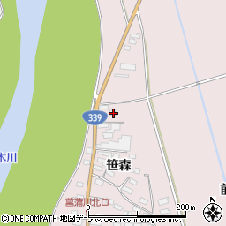 青森県北津軽郡鶴田町菖蒲川笹森31周辺の地図