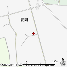 青森県鶴田町（北津軽郡）胡桃舘（花岡）周辺の地図