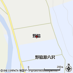 青森県西津軽郡鰺ヶ沢町日照田町野脇周辺の地図
