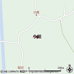 青森県青森市小館周辺の地図