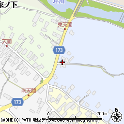 青森県上北郡七戸町天間舘荒谷5周辺の地図