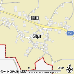 青森県鶴田町（北津軽郡）瀬良沢（沼田）周辺の地図