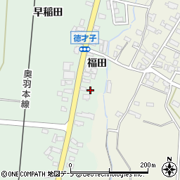 青森県青森市浪岡大字徳才子福田39周辺の地図
